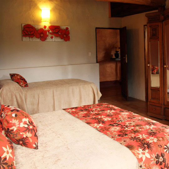 Habitaciones triples de Posada La Guadalupe